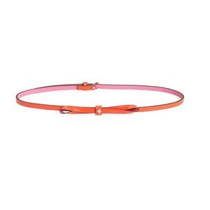 Kate Spade New York colorblock bow belt orange / PINK medium. Nwt